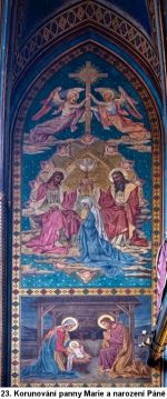 23. Korunování Panny Marie a Narození Páně - jižní stěna.jpg